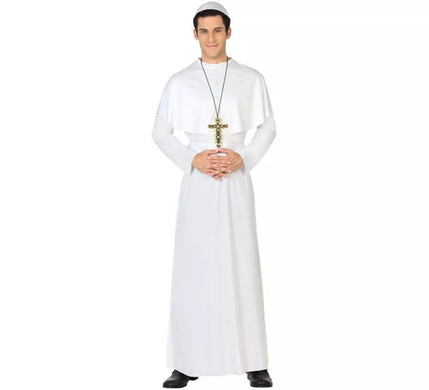 Translation missing: de.Disfraz de Papa Blanco para hombre