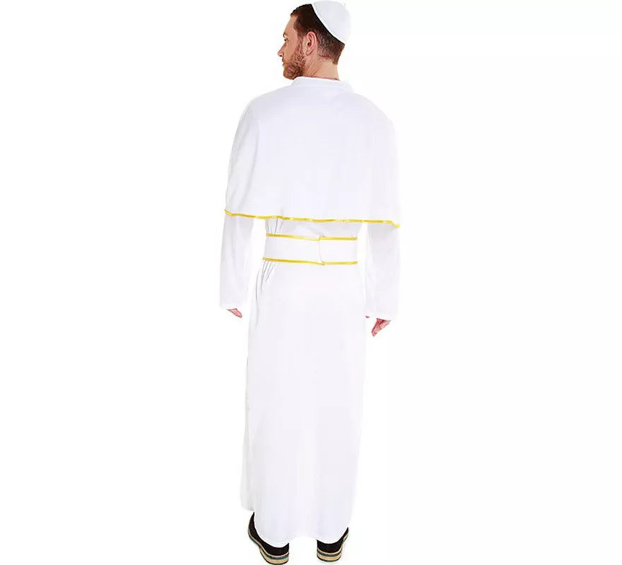 Translation missing: de.Disfraz de Papa Blanco y Dorado para hombre
