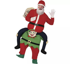 Weihnachtsmannkostüm mit Schulterpartie für Herren