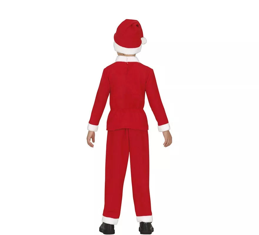 Translation missing: de.Disfraz de Papá Noel clásico con gorro y cinturón para niño
