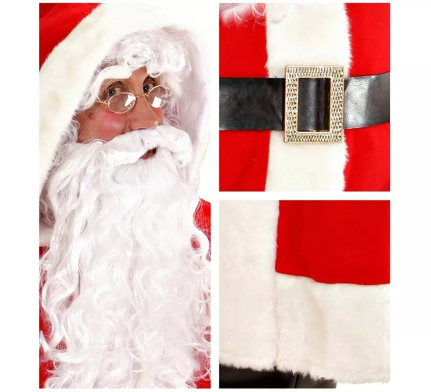 Disfraz de Papá Noel Clásico Súper Lujo para hombre