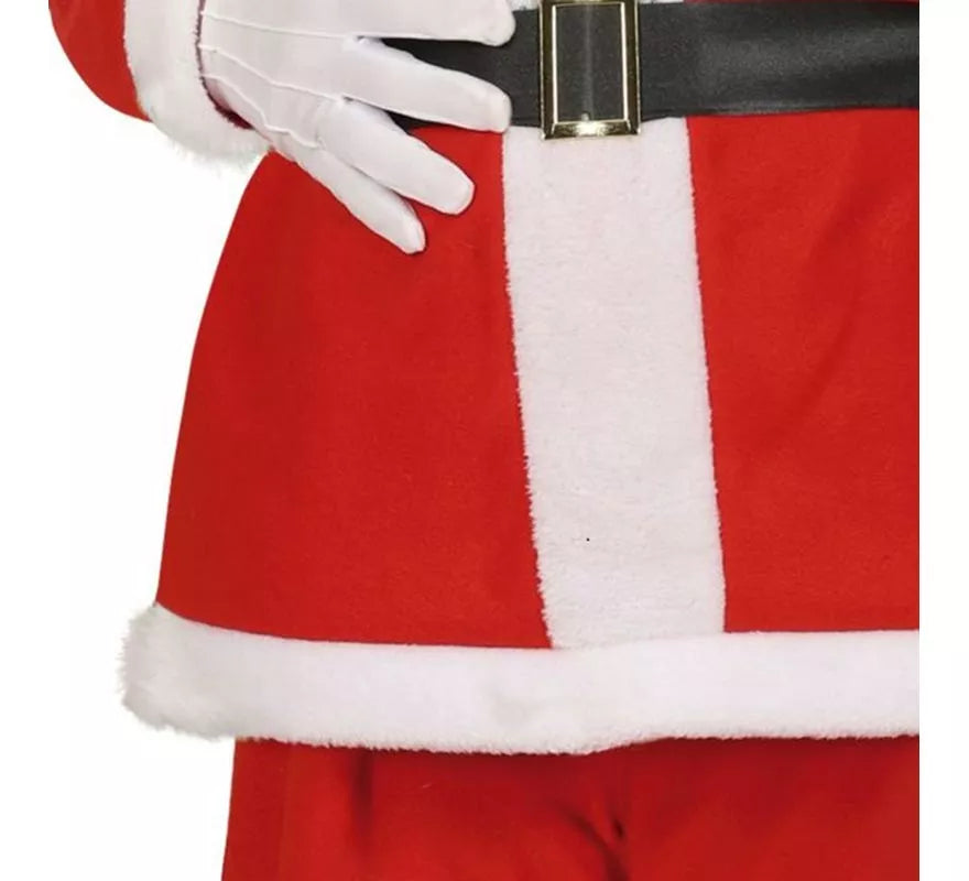 Translation missing: de.Disfraz de Papá Noel con cinturón negro para hombre