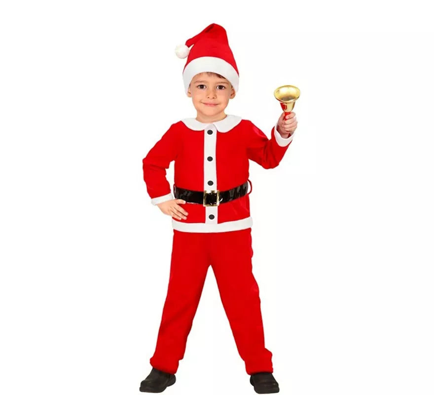 Translation missing: de.Disfraz de Papá Noel de Franela para niño
