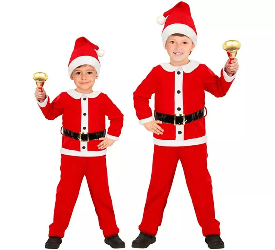 Translation missing: de.Disfraz de Papá Noel de Franela para niño
