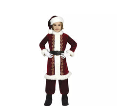 Langes Weihnachtsmannkostüm für Jungen