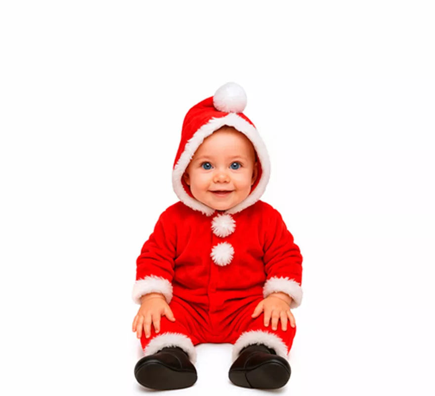 Translation missing: de.Disfraz de Papá Noel para bebé