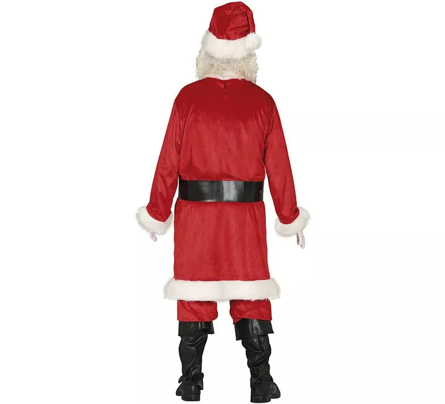 Translation missing: de.Disfraz de Papá Noel rojo tradicional con gorro para hombre