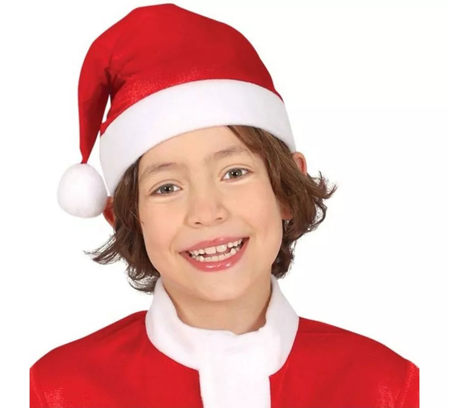 Translation missing: de.Disfraz de Papá Noel rojo y blanco con gorro para niño