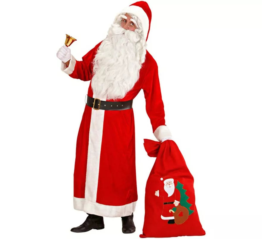 Translation missing: de.Disfraz de Papá Noel Súper Lujo de Terciopelo para hombre