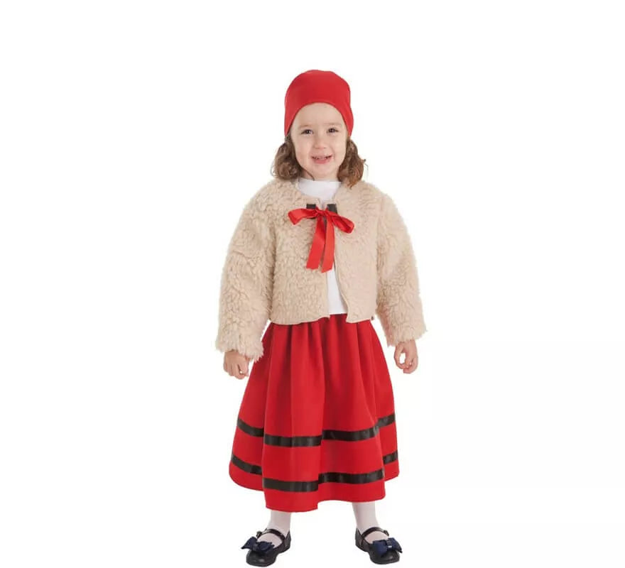 Translation missing: de.Disfraz de Pastora con Abrigo para niña