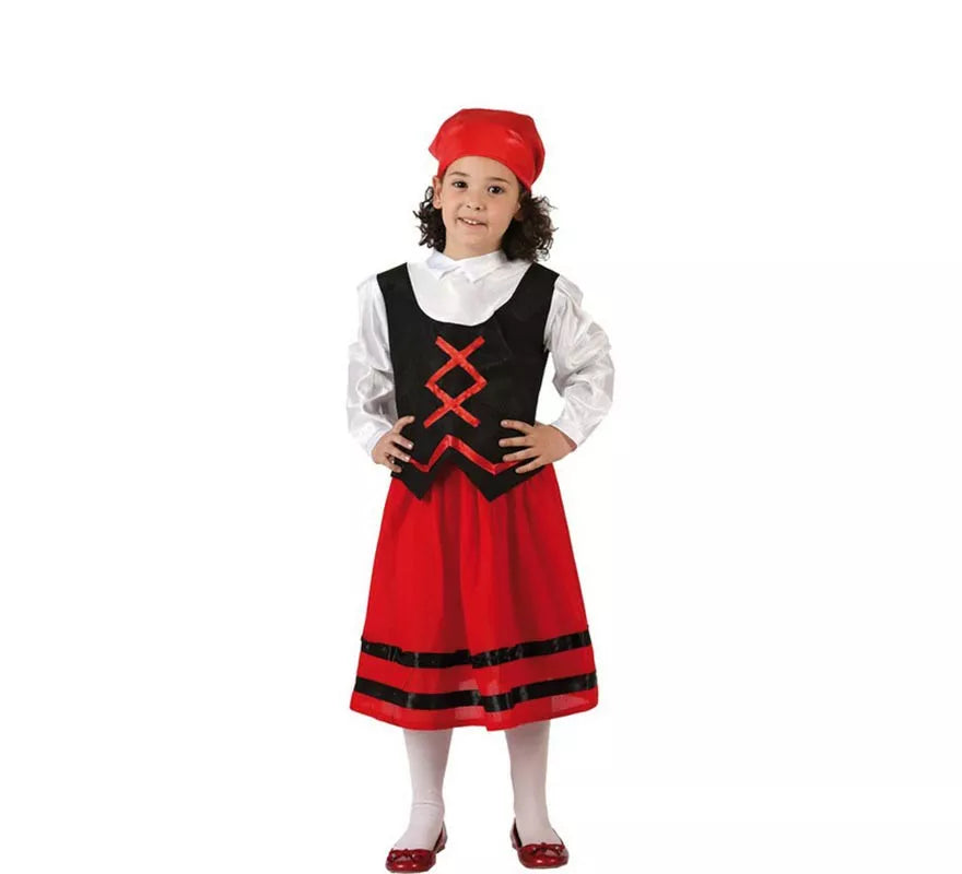 Translation missing: de.Disfraz de Pastora Roja para niña