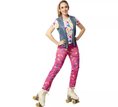 90er Jahre Skater-Kostüm mit Weste für Damen