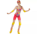 Disfraz de Patinadora multicolor Muñeca Famosa para mujer