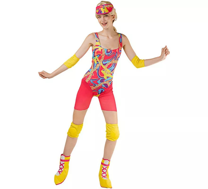 Translation missing: de.Disfraz de Patinadora multicolor Muñeca Famosa para mujer