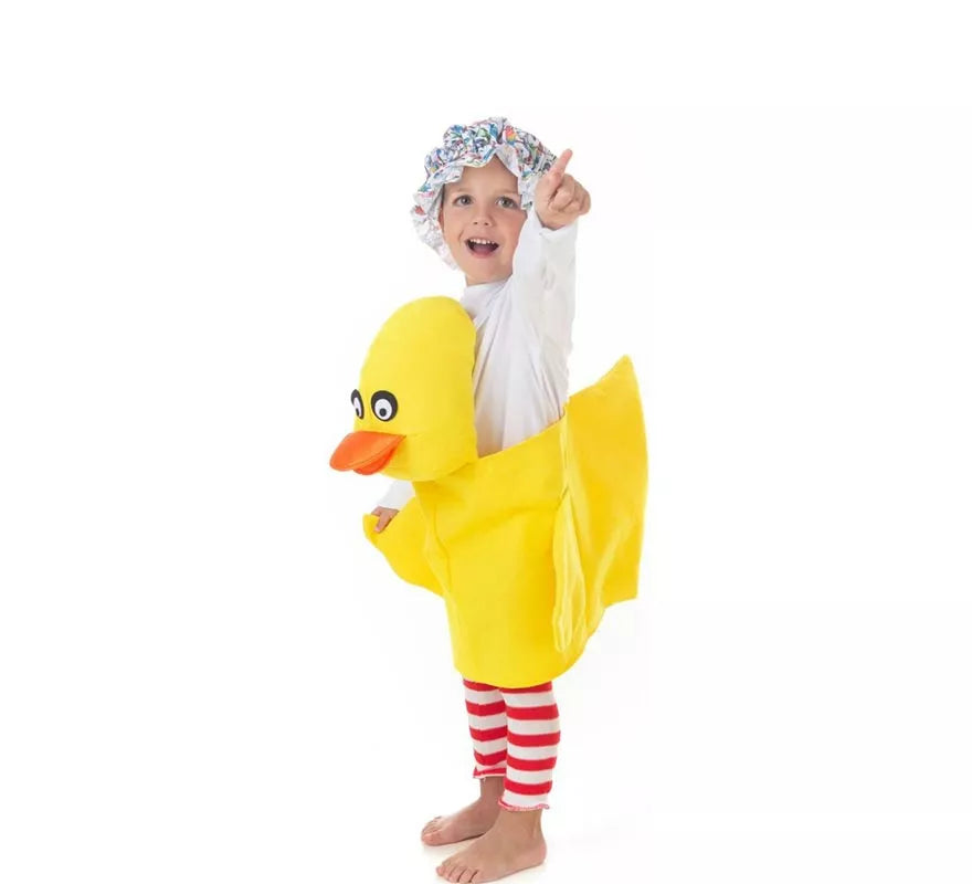 Translation missing: de.Disfraz de Patito amarillo con tirantes para niños