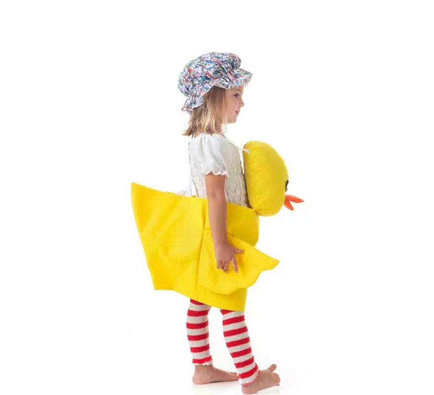 Translation missing: de.Disfraz de Patito amarillo con tirantes para niños