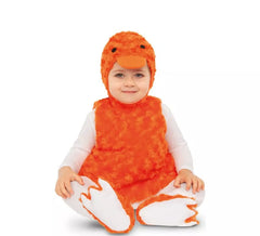 Orange Entlein Kostüm für ein Baby