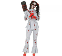Böser Killerclown Kostüm für Damen