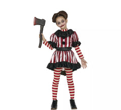 Killer Clown-Kostüm für Mädchen