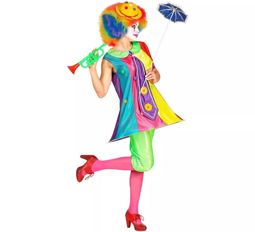Translation missing: de.Disfraz de Payasa Colorines para mujer