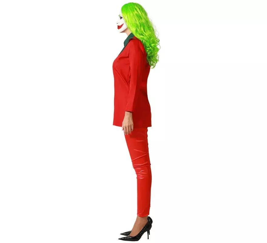 Translation missing: de.Disfraz de Payasa Conflictiva Rojo para mujer