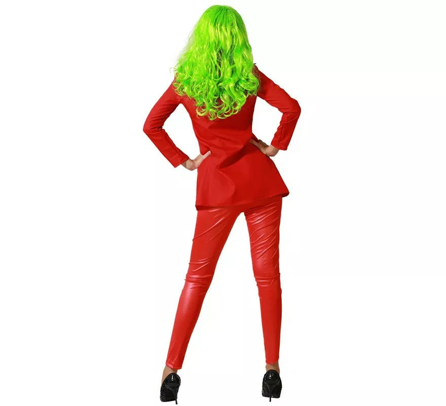 Translation missing: de.Disfraz de Payasa Conflictiva Rojo para mujer