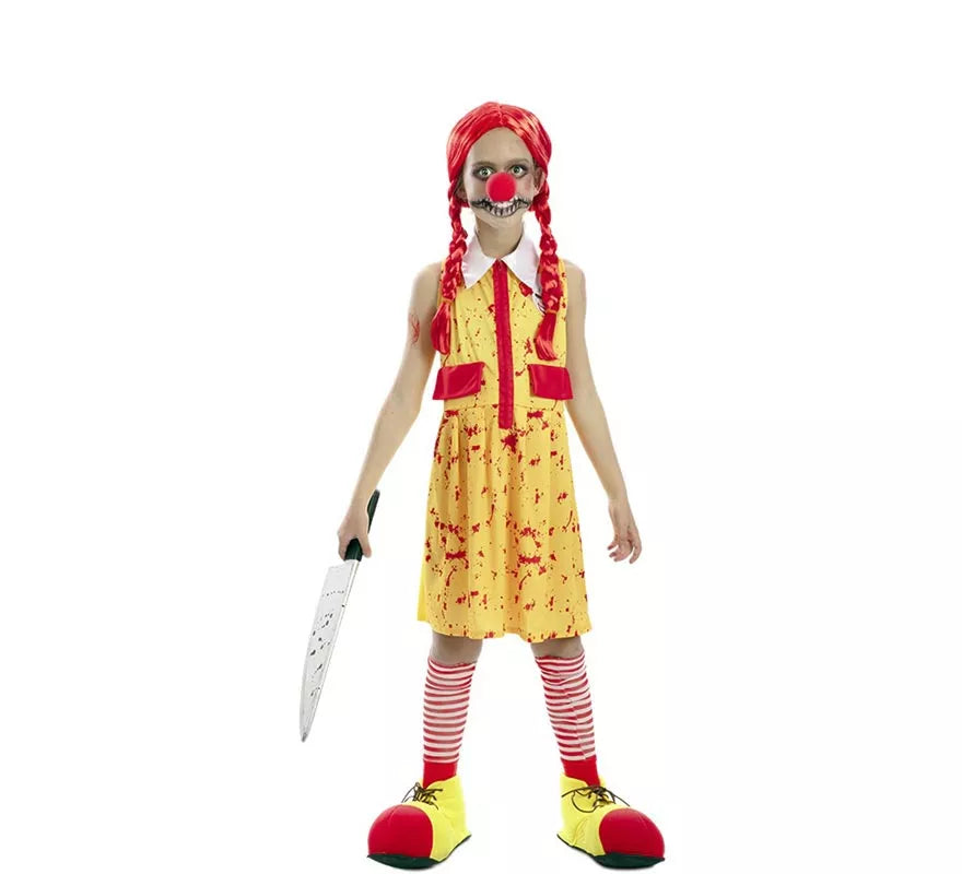 Translation missing: de.Disfraz de Payasa de Asesina para niña