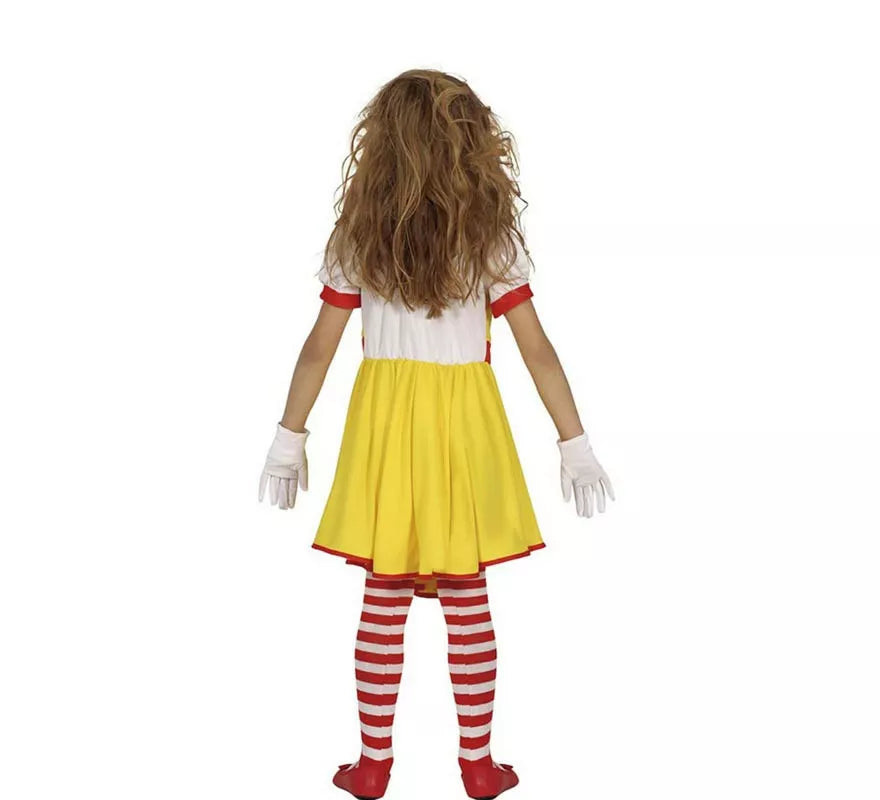 Translation missing: de.Disfraz de Payasa de Hamburguesa Asesina para niña