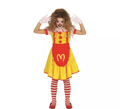 Killer Burger Clown Kostüm für Mädchen