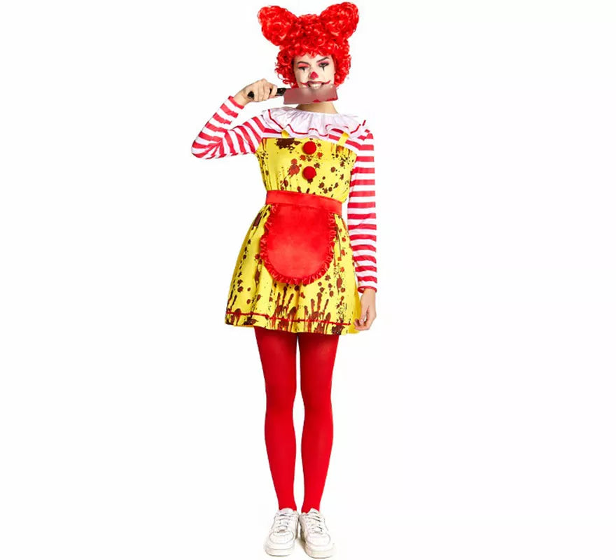 Translation missing: de.Disfraz de Payasa de Hamburguesa Sádica para mujer