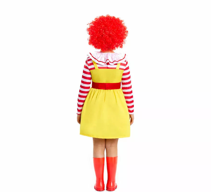 Translation missing: de.Disfraz de Payasa de Hamburguesa Sádica para niña