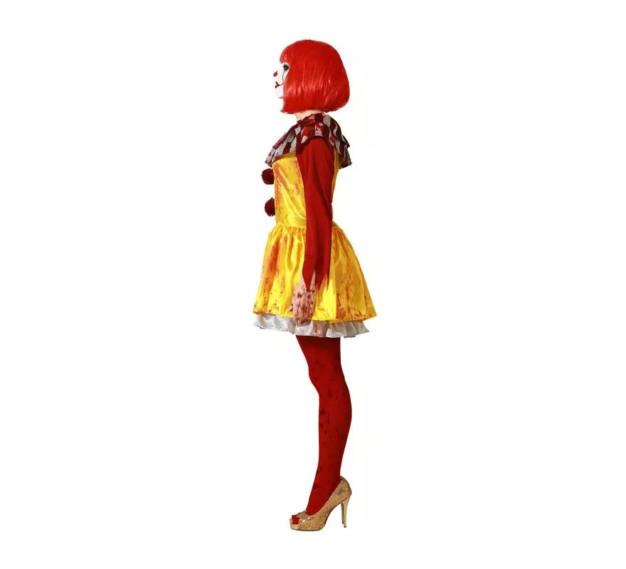 Disfraz de Payasa de Hamburguesa Sangrienta para mujer