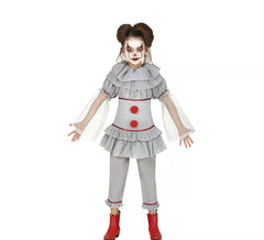 Grey Fear Clown Kostüm für Mädchen