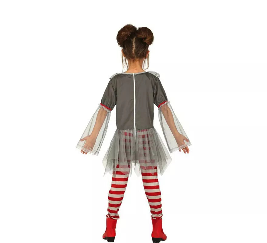 Translation missing: de.Disfraz de Payasa del Miedo para niña