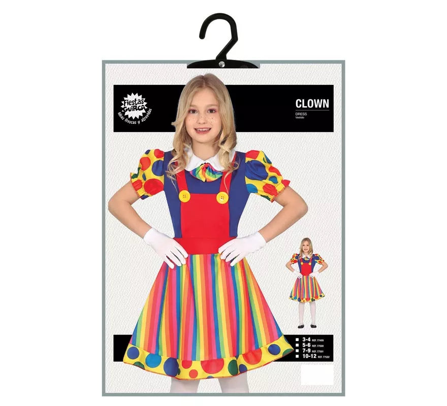 Translation missing: de.Disfraz de Payasa Divertida para niña