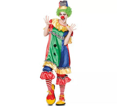 Mehrfarbiges Clownkostüm für Damen