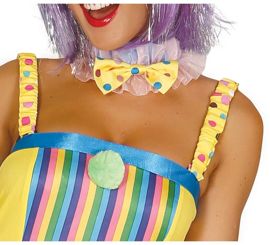 Disfraz de Payasa multicolor para mujer