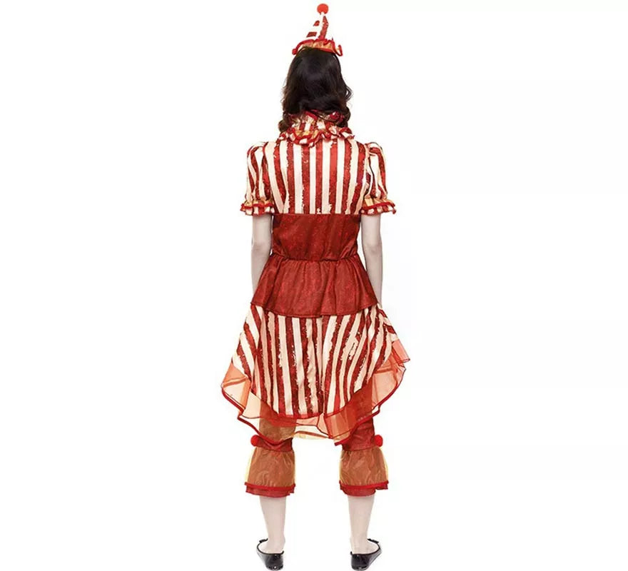 Translation missing: de.Disfraz de Payasa red clásico para mujer