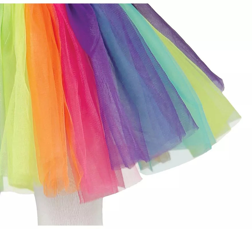 Translation missing: de.Disfraz de Payasita Arcoiris para Niñas