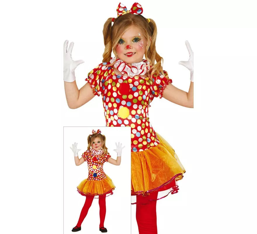 Disfraz de Payasita Topos para niña