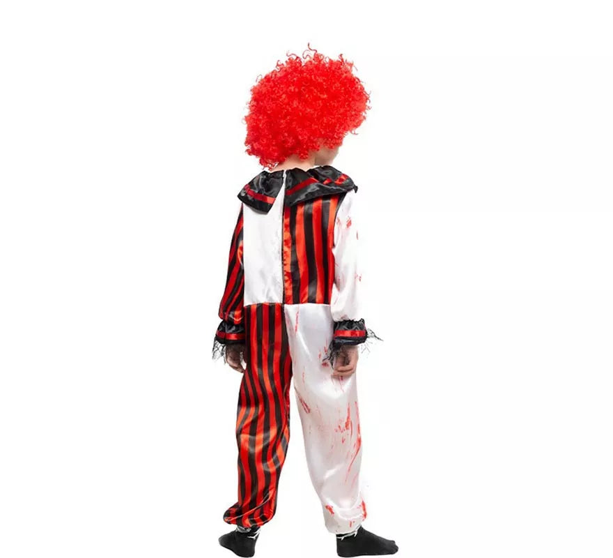 Translation missing: de.Disfraz de Payaso a Rayas con Sangre para niños