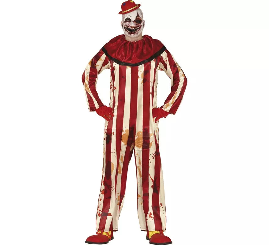 Translation missing: de.Disfraz de Payaso a Rayas para hombre