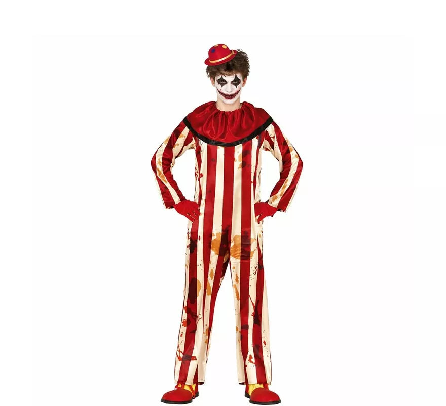 Translation missing: de.Disfraz de Payaso a Rayas para hombre