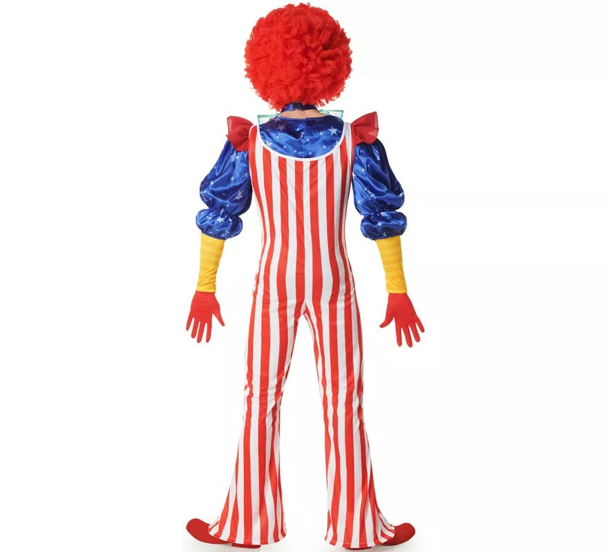 Translation missing: de.Disfraz de Payaso a rayas para hombre