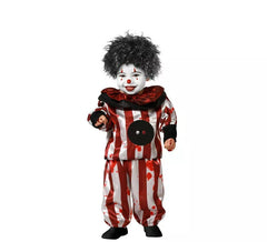 Gestreiftes Clownkostüm für Kinder und Babys
