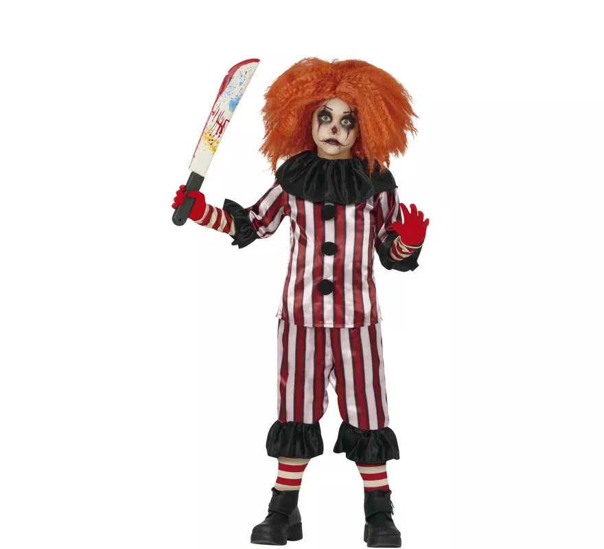 Translation missing: de.Disfraz de Payaso a Rayas para niños