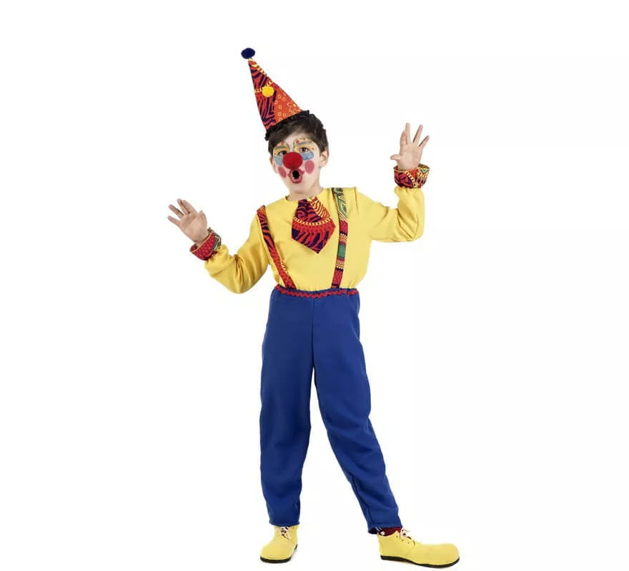 Translation missing: de.Disfraz de Payaso Amarillo para niño