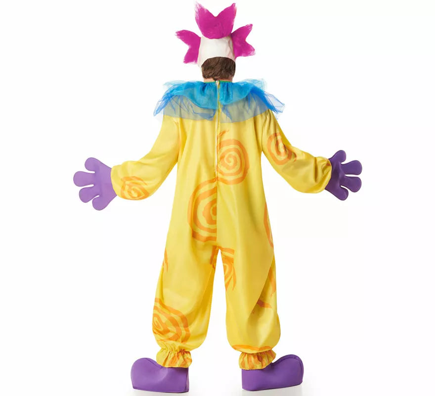 Translation missing: de.Disfraz de Payaso Asesino Aterrador amarillo para hombre