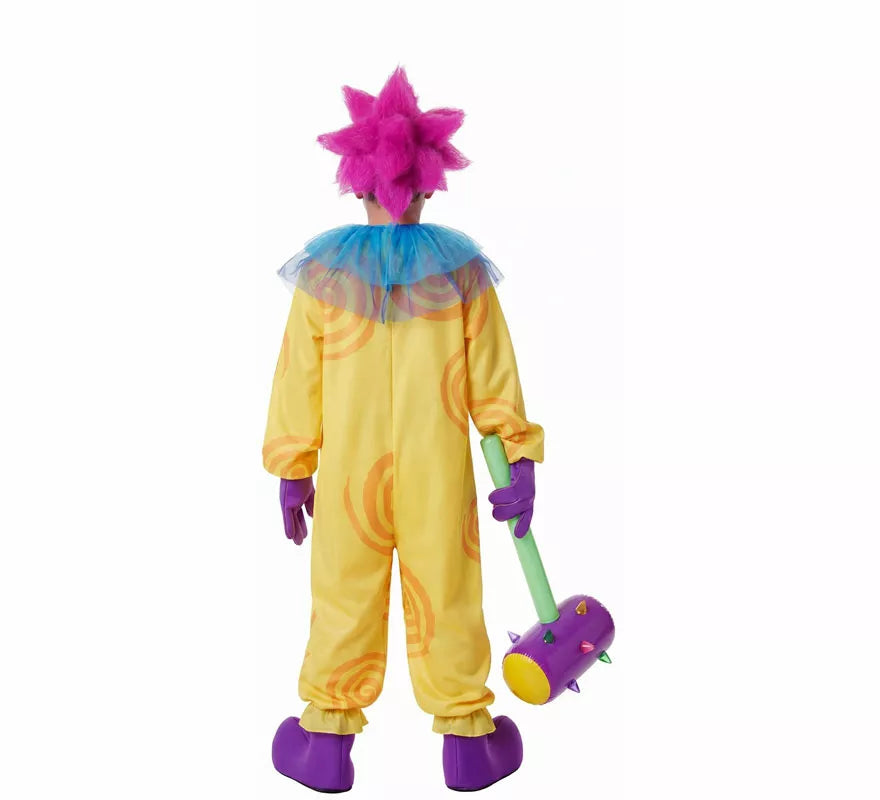 Translation missing: de.Disfraz de Payaso Asesino Aterrador amarillo para niño