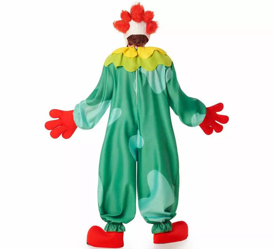 Translation missing: de.Disfraz de Payaso Asesino Aterrador verde para hombre
